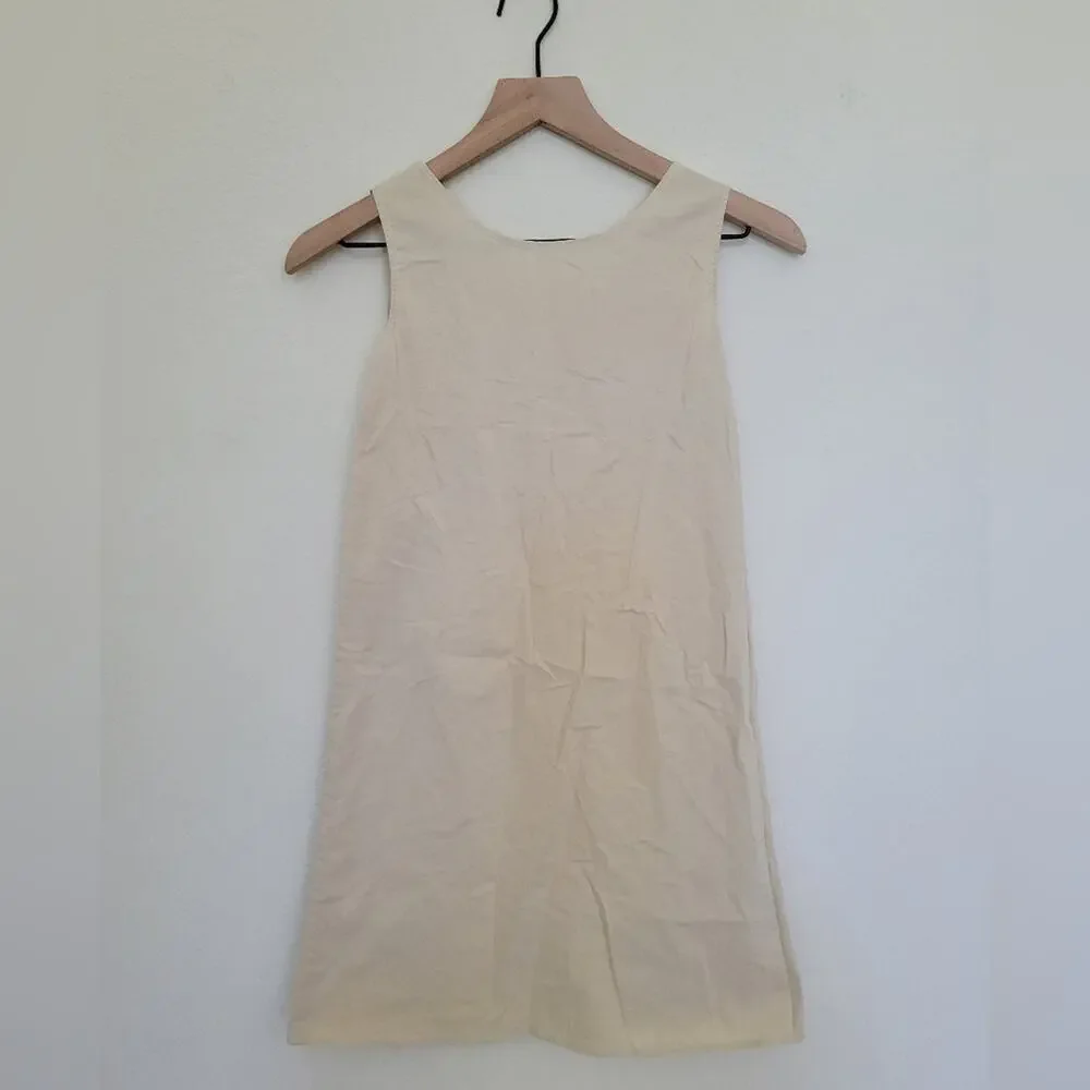 Flapper Dress Child Vintage Costume Gold and White Lace Fringe Youth Medium